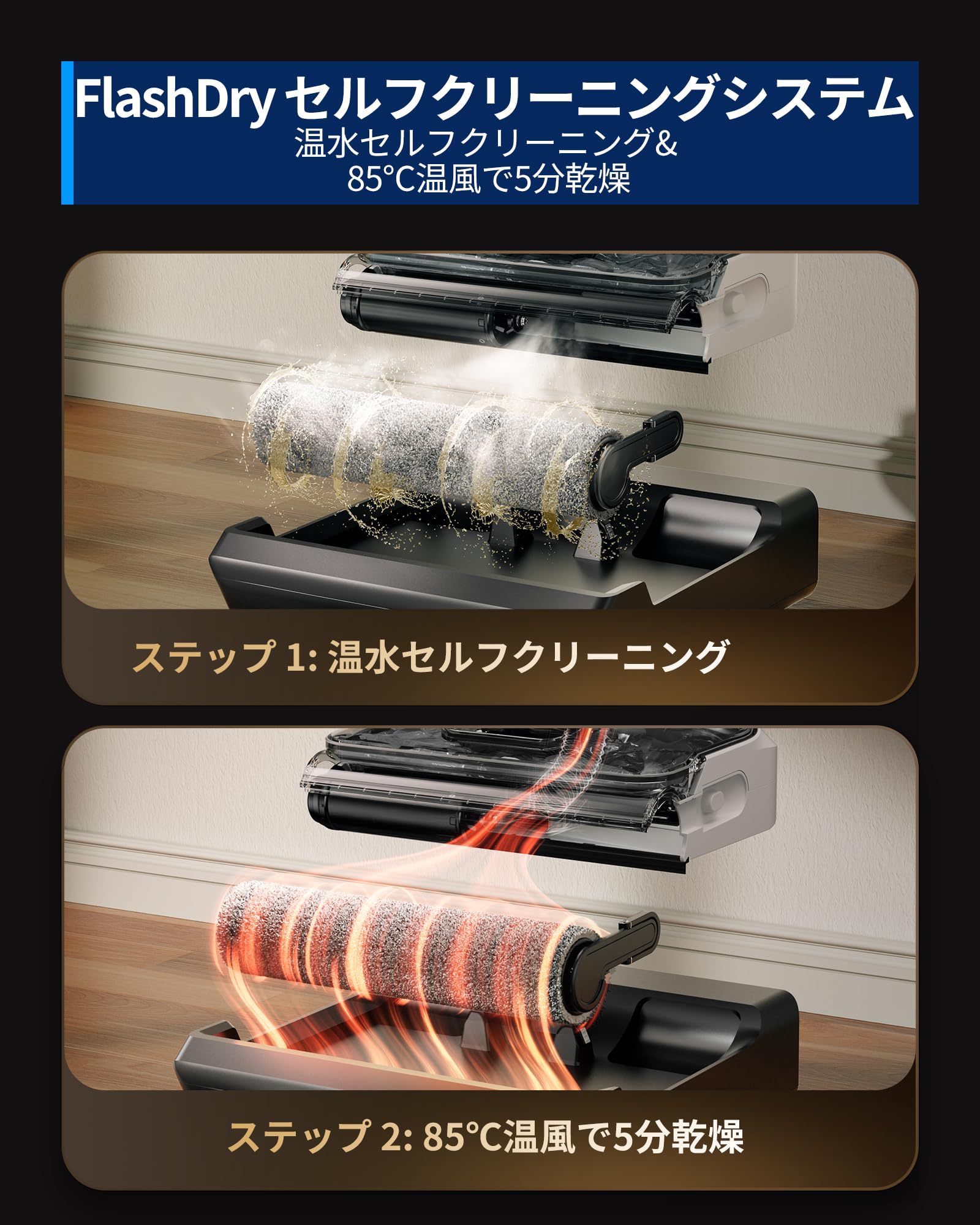 Amazon.co.jp: Tineco Floor One Switch i6 Stretch 水拭き掃除機 2-in